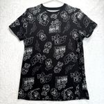 Goosebumps Horrorland All Over Grafitti Print Black Crewneck Tee by Cakeworthy Size L Photo 0