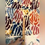 T Tahari M Multicolor Sleeveless Maxi Dress Abstract Tiered Halter Photo 11