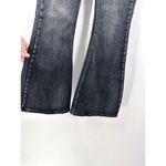 Rock & Roll Denim Bargain Bell Pull On Super Flare Jeans Black Wash Size 25 Photo 2