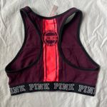 PINK - Victoria's Secret PINK by Victoria’s Secret High Neckline Cotton Razorback Cropped Sports Bra Top Photo 1