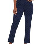 Isaac Mizrahi Live! & Evie Bow Blouse & Flocked Polka Dot Ankle Pants Bundle 3X Photo 1