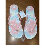 Abound  Nordstrom Leyo Flip Flops in Pink Powder Stripe Dye New Photo 1