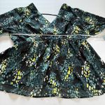 Torrid NWT  Green Satin Surplice Tie Open V‎ Back Long Sleeve Blouse Size 3X Photo 7