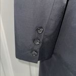 DKNY  Black fitted trench coat with interior red Trim. Pockets. Size Medium. Photo 6