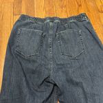 Lisa Bayne USA dark Blue Denim Jeans elastic band size Small cotton blend Photo 4