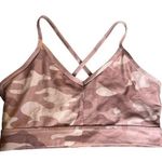 Scorpio Sol  Pink CAMO Sports Bra Size Medium GUC #0807 Photo 0