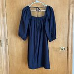 Madewell  Square Neck Puff Sleeve Dress 4‎ Blue NWT Travel Resort Shower NS986 Photo 7