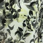 Ellen Tracy Floral V-Neck Blouse Lightweight Tie Sleeve Top Photo 7