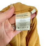 7115 BY SZEKI Wide Legged Linen Cotton Jumpsuit in Golden Yellow Photo 11