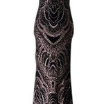 Jump $129 Apparel Women's Black Sleeveless Rosegold Glitter Gown Dress Photo 12
