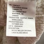 Nicole Miller Original  Linen Tan Animal Print Shift Dress XL Photo 5