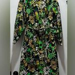 INC International Concepts Flower Me Jacket Medium Green Photo 0