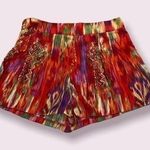 Liberty Love Red Multicolored Tie Dye Loose Fit High Rise Shorts XS Photo 0