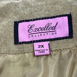 Excelled Collection Suede Leather Jacket Womens 2X Tan Y2K Western Classic Boho Photo 3