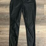 Hunter and Brown Black Faux Leather Lined Pull
on Legging Pants Medium Photo 0