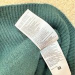 Allude Pine Green Cashmere Mockneck Dolman Sleeve Button Poncho Cardigan XS Photo 4