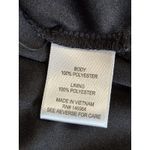 Robbie Bee  Chiffon Blk/Cream Floral Midi Dress Size 14 Lined Tie Back Neck‎ Photo 7