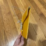 Unbranded Yellow satin envelope Elegant Bag evening clutch silver chain Brooch Photo 5