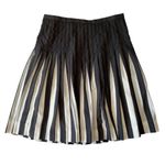 J.Crew  Black White A-Line Pleated Skirt Size 6 Photo 1