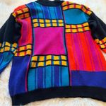 IB Diffusion Sport Women's Multicolor Block Art Sweater Size M Red Size M Photo 3