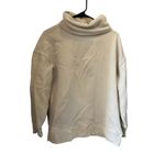 Athleta Women's Ivory Funnel Neck Pullover Sweatshirt Size S Casual Photo 2