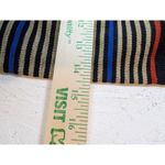 Striped Woven Tote Bag Colorful Bohemia Style Large Shoulder Purse Black Photo 1