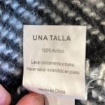 Una Talla Black Buffalo Plaid Scarf Wrap OSFM Photo 3