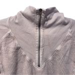 Free People Ashton Half Zip Beige Thermal Top Size Medium Photo 6