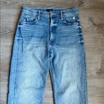 MOTHER Fish Out Of Water High Waisted Rider Ankle Fray 29 Blue Photo 5