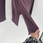 SUSINA mauve purple shark bite cowl neck oversized sleeve sweater size S Photo 5