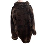Donnybrook Vintage 80’s Cheetah Cat Brown Faux Fur Oversized Coat Large Photo 1