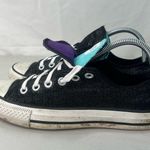 Converse All Star Black Sparkle Dual Tongue Women’s Shoe Size 8 SKU#24685 Photo 3