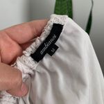 Ambiance Apparel Ambiance White Lace Crop Top Photo 1