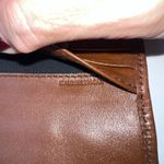 Burberry  London Checkbook Wallet Canvas Leather Trim Brown Authentic Made Italy Photo 8