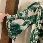 Andrew Marc Marc NY  Green/Cream Off Shoulder Top Photo 3