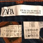ZARA Blue Custom Cutoff Denim Jean Shorts 2 Photo 3