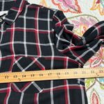 J. JILL women's size medium red black and white plaid shirt dress with pockets Photo 6