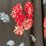 Jones New York Woman 14W Silk Floral Maxi Skirt Black Pink Blue Boho Cottagecore Photo 7