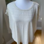 Forever 21  Loose Fit Oatmeal Heather Striped Tip Size Medium Photo 5