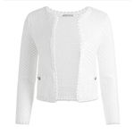 Alice + Olivia  Noella Scalloped‎ Knit Jacket Size Medium New with Tags Photo 4