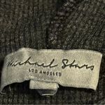 Michael Stars Michael Starr, Los Angeles, women’s waffle knit Gray Hooded Shirt Photo 2