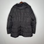 Marvin Richards black quilted puffer zip up winter jacket coat womens large Photo 6