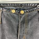 Allen B. by Allen Schwartz Leather Waistband Bootcut Jeans Size 30 USA Made Y2K Black Photo 7