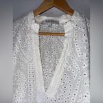 Torrid Belle Isle By  White Long Sleeve Eyelet Blouse Size 0 Photo 3