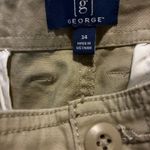 NWT George Men's At The Knee Stretch Cargo Shorts Sz 34 in Brown Photo 3