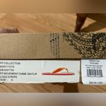 NIB Free People Movement Flip Flops Game On Retro Stripe 9 Orange Photo 4