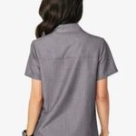 FIGS - Banepa Oversized Scrub Top Graphite Nurse Medical Doctor Photo 1