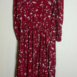 Banana Republic  red floral midi dress Photo 0