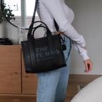 Marc Jacobs Black Leather Tote Bag Photo 1