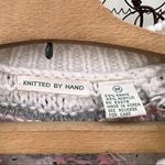 Vintage 90s knitted by hand pastel sweater fair isle medallion neckline Pink Size M Photo 3